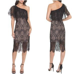 Dress The Population Violet Lace Sheath Dress S